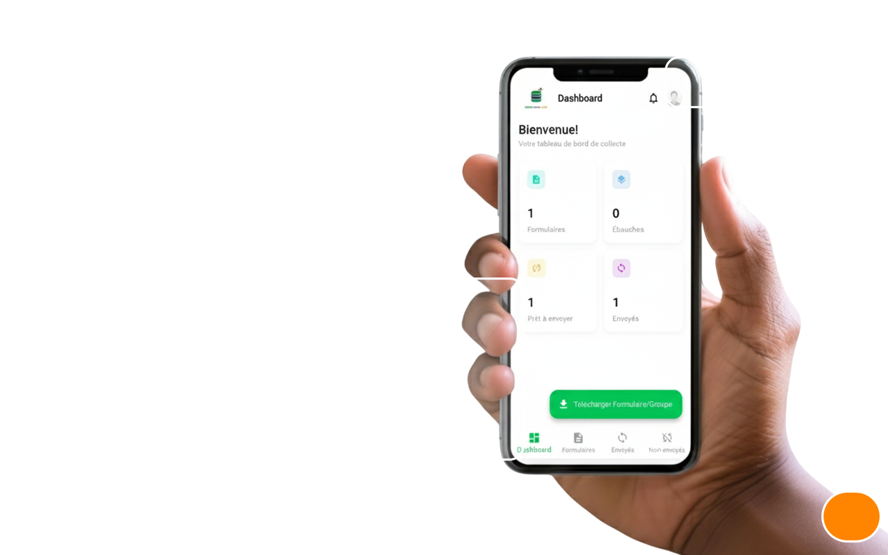 GreenDataFlow mobile interface